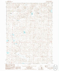 Black Lake 1986 topographic map thumbnail