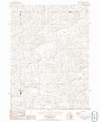 Bourquim Hill 1986 topographic map thumbnail