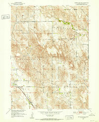 Broken Bow NE 1951 topographic map thumbnail