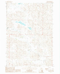 Bull Lake 1987 topographic map thumbnail