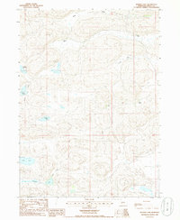 Bunner Lake 1985 topographic map thumbnail
