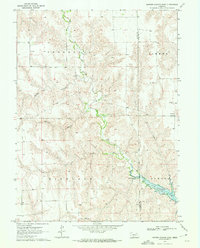 Burger Canyon East 1970 topographic map thumbnail
