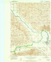 Burwell 1952 topographic map thumbnail
