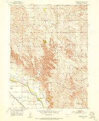 Burwell SE 1952 topographic map thumbnail
