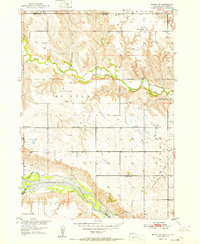 Butte NW 1951 topographic map thumbnail