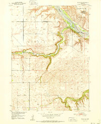 Butte SW 1951 topographic map thumbnail