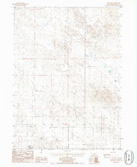 Camp Lake 1986 topographic map thumbnail