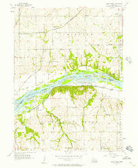 Cedar Creek 1956 topographic map thumbnail