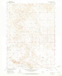 Chalk Buttes 1963 topographic map thumbnail