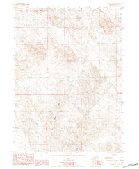 Chalk Buttes NE 1983 topographic map thumbnail