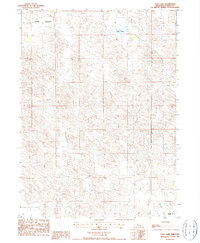 Cody Lake 1986 topographic map thumbnail