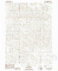 Cody Lake SW 1986 topographic map thumbnail