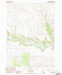 Cody SE 1985 topographic map thumbnail