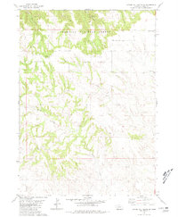 Coffee Mill Butte SW 1980 topographic map thumbnail