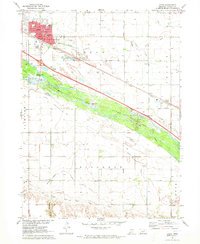 Cozad 1971 topographic map thumbnail