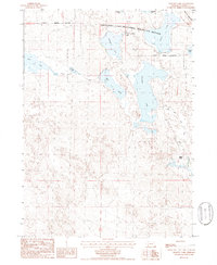 Crescent Lake 1986 topographic map thumbnail