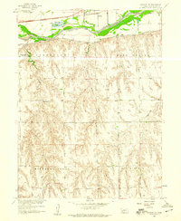 Danbury NE 1958 topographic map thumbnail