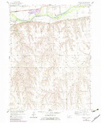 Danbury NE 1957 topographic map thumbnail