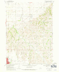 David City East 1968 topographic map thumbnail