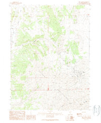 Dry Canyon 1989 topographic map thumbnail