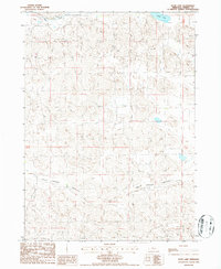 Duck Lake 1986 topographic map thumbnail
