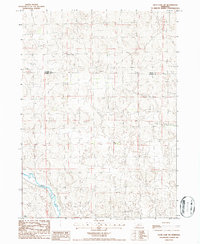 Duck Lake SW 1986 topographic map thumbnail