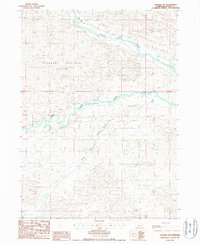 Dunning SW 1986 topographic map thumbnail