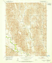 Eddyville NE 1951 topographic map thumbnail