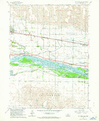 Elm Creek East 1962 topographic map thumbnail