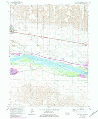 Elm Creek East 1962 topographic map thumbnail
