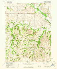 Fairbury SW 1960 topographic map thumbnail