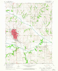 Falls City 1965 topographic map thumbnail