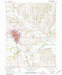 Falls City 1965 topographic map thumbnail