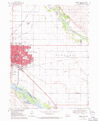 Fremont East 1968 topographic map thumbnail