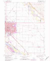 Fremont East 1968 topographic map thumbnail