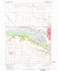 Fremont West 1968 topographic map thumbnail