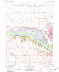 Fremont West 1968 topographic map thumbnail