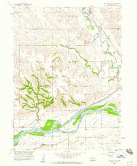 Fullerton NE 1958 topographic map thumbnail