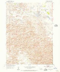 Gables NW 1954 topographic map thumbnail