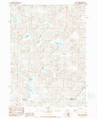 Gaunt Lake 1989 topographic map thumbnail