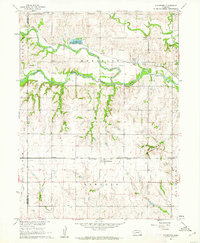 Gladstone 1960 topographic map thumbnail