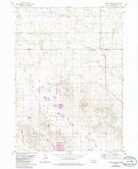 Goose Lake SW 1981 topographic map thumbnail