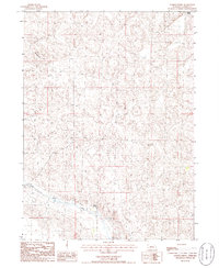 Gusher Spring 1986 topographic map thumbnail