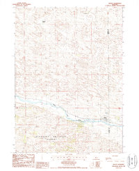 Halsey 1986 topographic map thumbnail