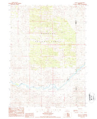 Halsey SE 1986 topographic map thumbnail