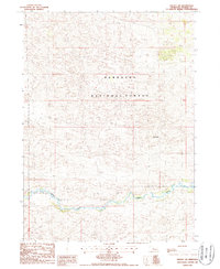 Halsey SW 1986 topographic map thumbnail