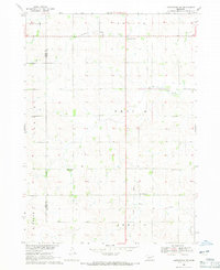 Hartington SW 1968 topographic map thumbnail