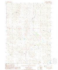Hudson Lake 1985 topographic map thumbnail