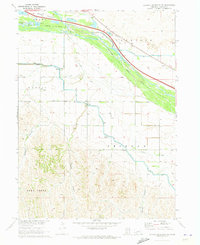 Jeffrey Reservoir NE 1970 topographic map thumbnail
