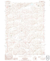 Jensen Lake 1986 topographic map thumbnail